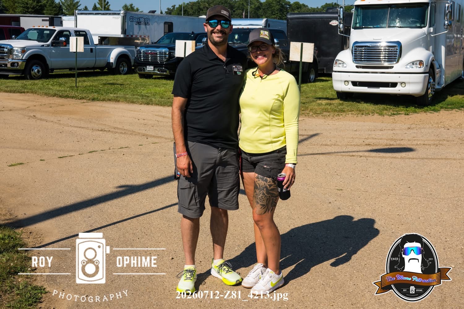 Jamie Watz and Evan Watz at Madison International Speedway